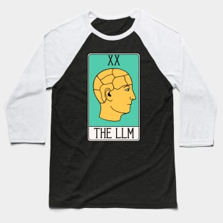 LLM Tarot Card - LLMs - Large Language Model - AI Baseball T-Shirt